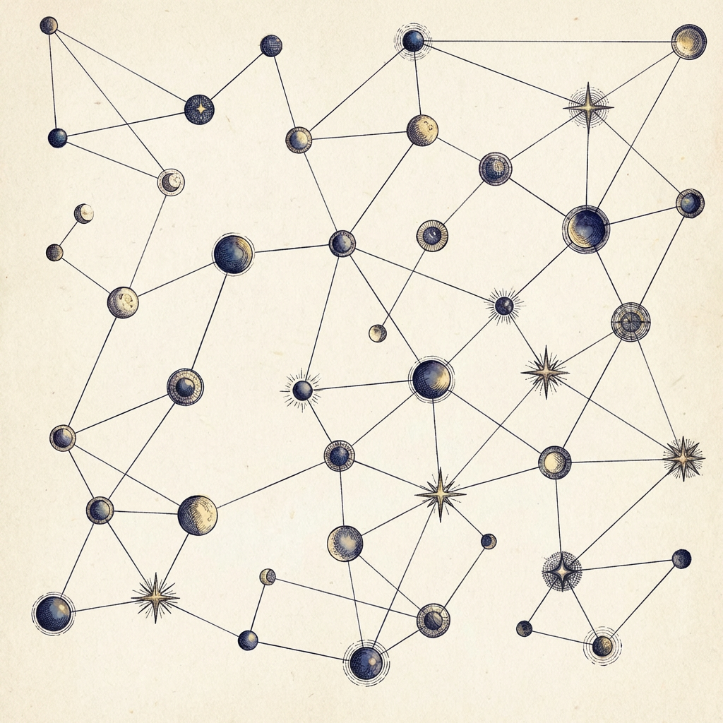 AI image generated of A white canvas with numerous small black dots scattered randomly across it.