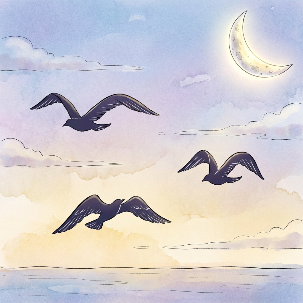 AI image generated of A minimalist abstract sketch with several small, curved arch shapes scattered across a pale background.